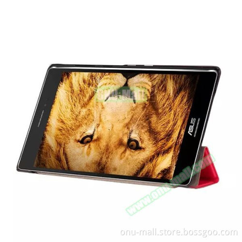Hot Selling Cheap 3 Folding Flip Leather Cover Case for Asus ZenPad S 8.0 Z580C
